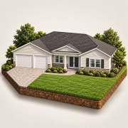 3D illustration of The Joshua home